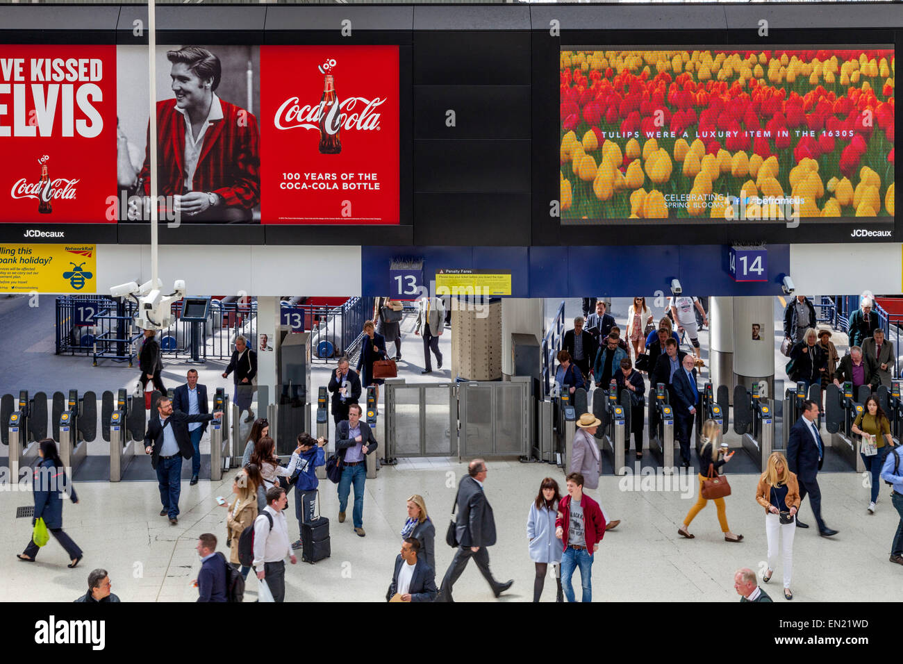 La stazione di Waterloo, Londra, Inghilterra Foto Stock