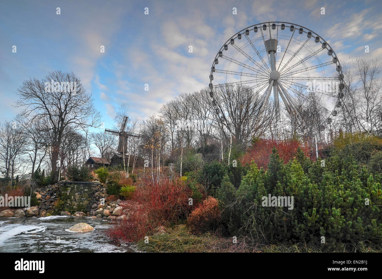 HDR Liseberg Göteborg Theme Park Atmosfear Foto Stock