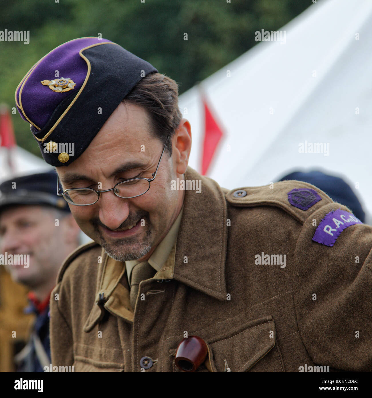 British - Royal Army cappellani RAChD Reparto Officer - SECONDA GUERRA MONDIALE 2 Foto Stock