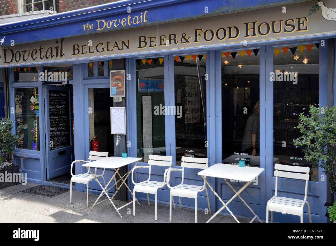 La coda di rondine, una casa pubblica di Clerkenwell, Londra, specializzato in birre belghe e cibo Foto Stock
