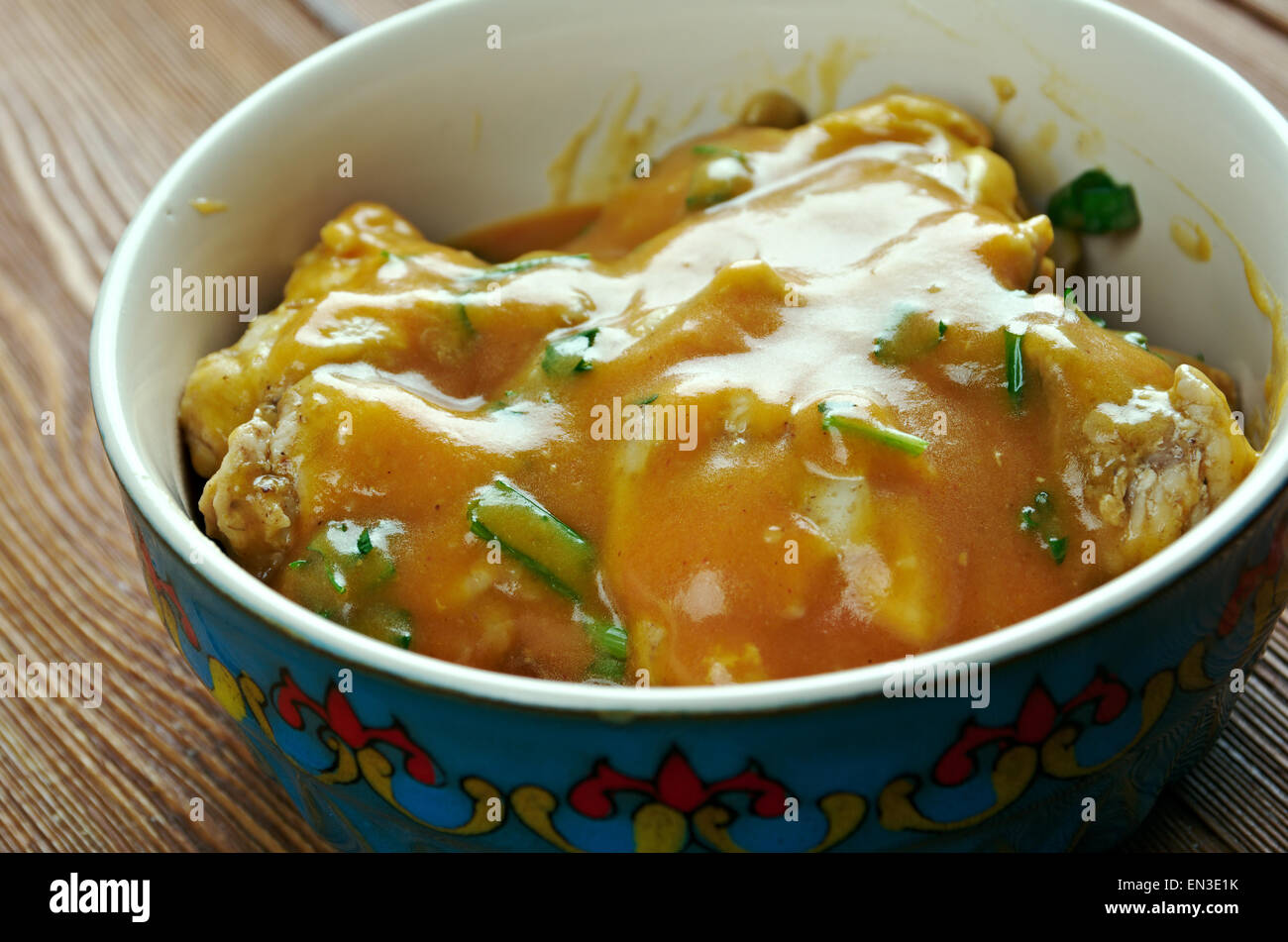 Disegnare soup - zuppa popolare nella regione del sud-est della Nigeria. Foto Stock