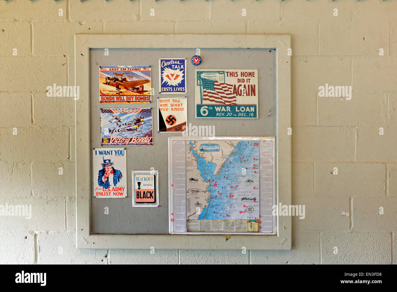La II Guerra Mondiale era poster. Foto Stock