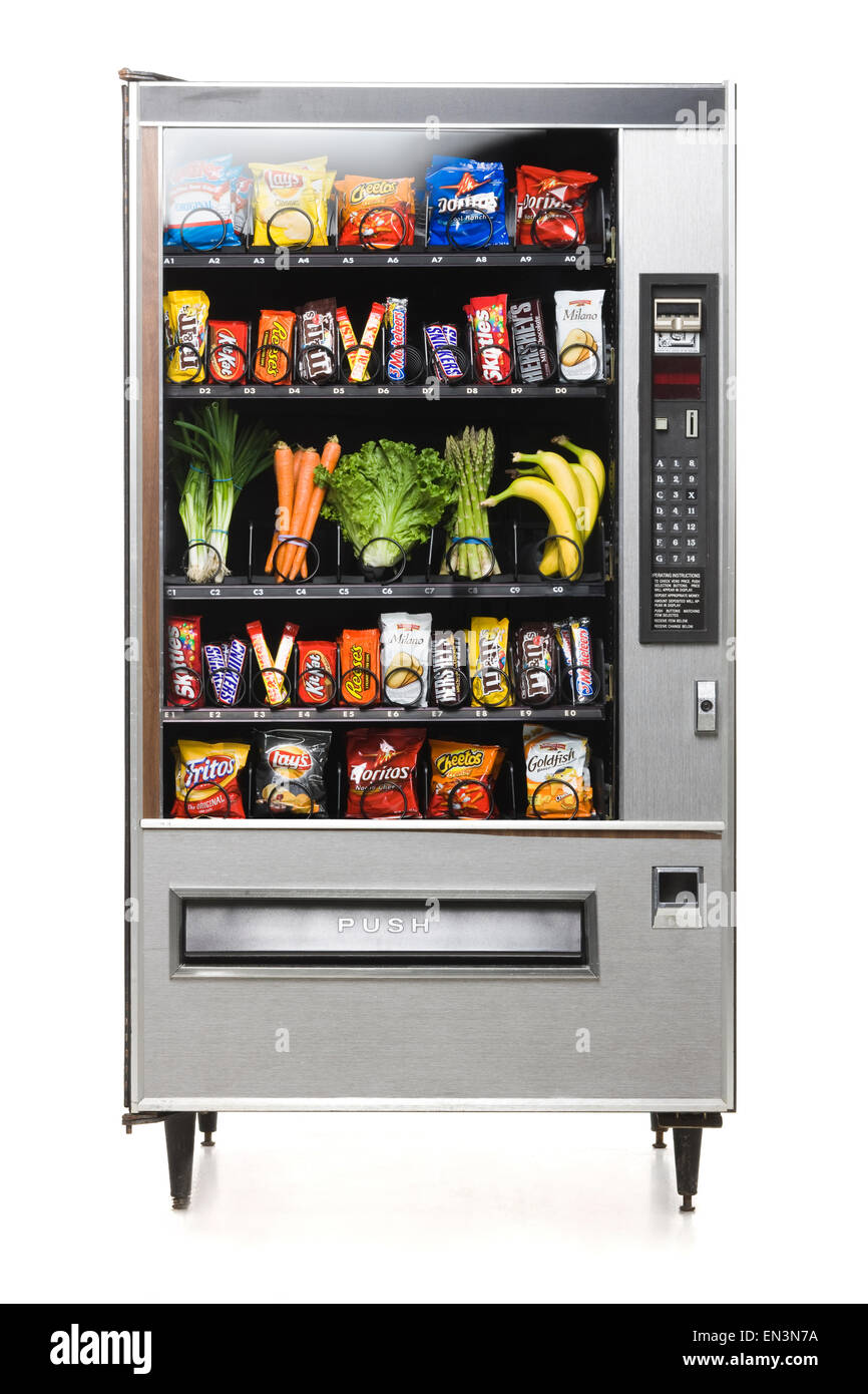 Le verdure nel distributore Foto Stock