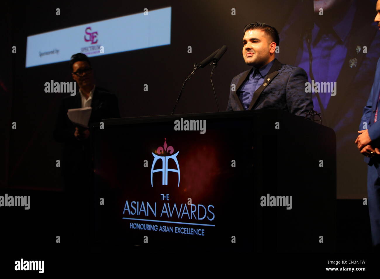 Londra 17 /04 /2015 Park Lane Naughty boy riceve un premio a premi asiatici Foto Stock