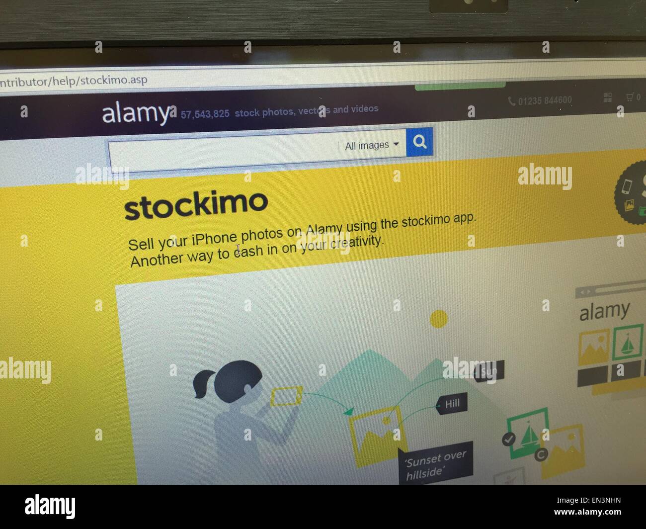 Stockimo da Alamy, sito web Foto Stock