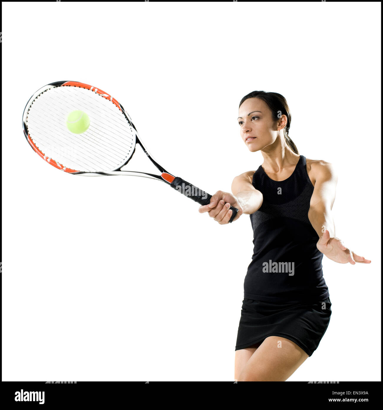 Femmina giocatore di tennis Foto Stock