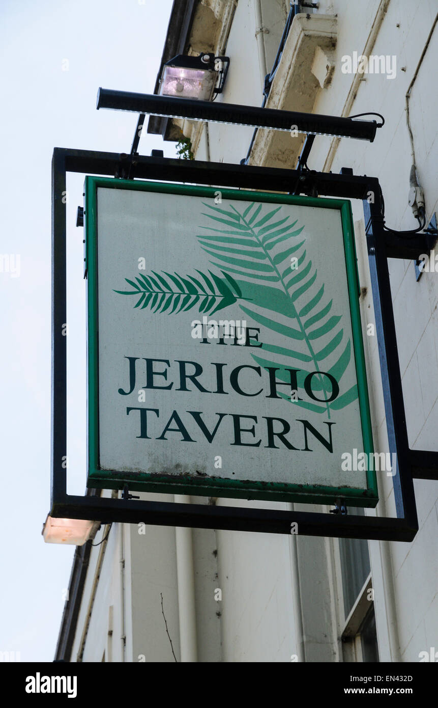 La Taverna di Gerico, Oxford. Questo pub noi storicamente importante sulla Oxford per la scena musicale. Radiohead ha giocato il loro primo concerto qui. Foto Stock