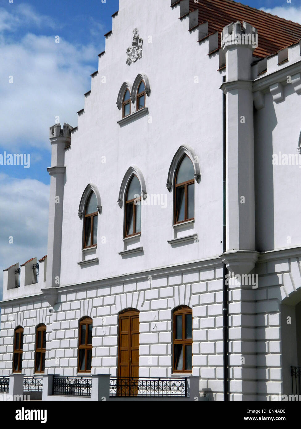 Castello 'capitano' è stato costruito dal vescovo Hybro Bela 1904 anni. Il castello è situato lungo il tratto di strada di Zrenjanin - Vrsac. Foto Stock