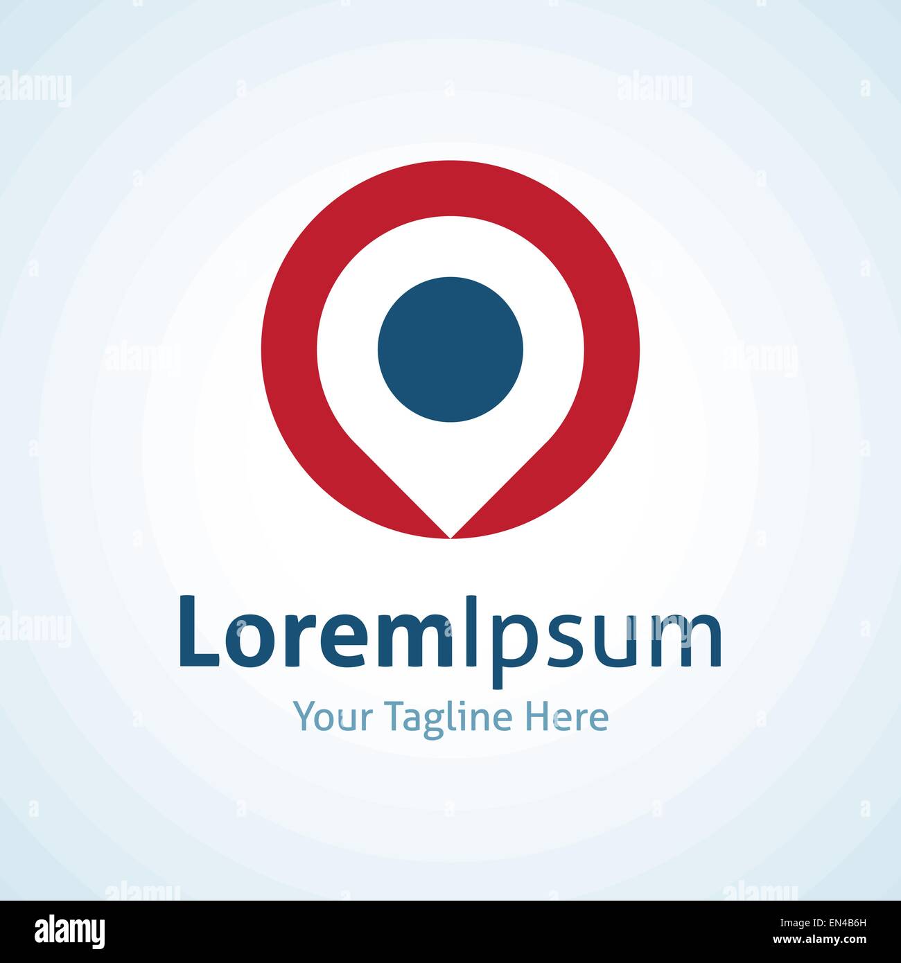 La posizione del bersaglio posizione del logo vettore icona del luogo Illustrazione Vettoriale