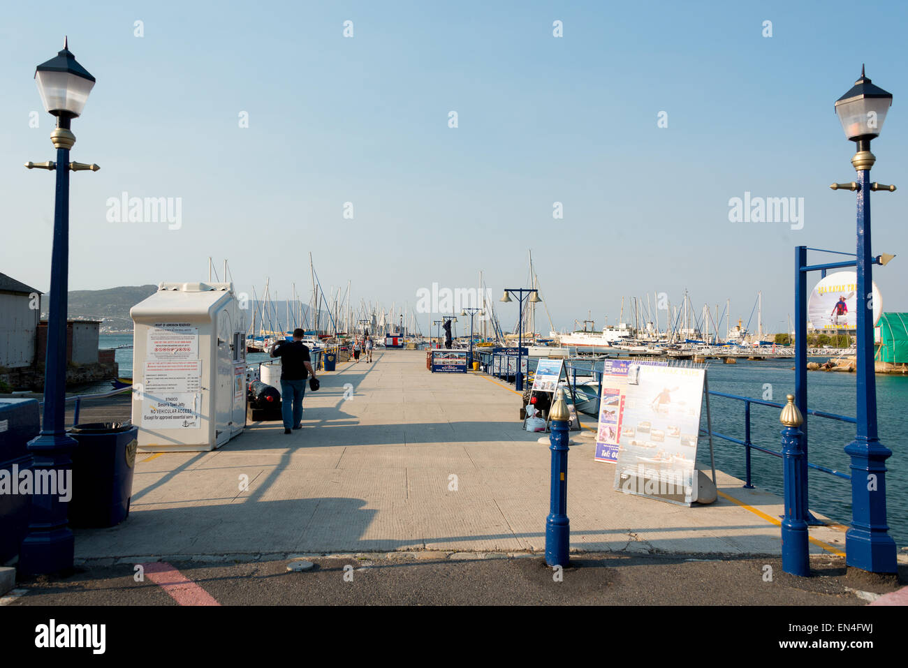 Pontile comunale e porto, Città di Simon (Simonstad), Cape Peninsula, Provincia del Capo occidentale, Repubblica del Sud Africa Foto Stock