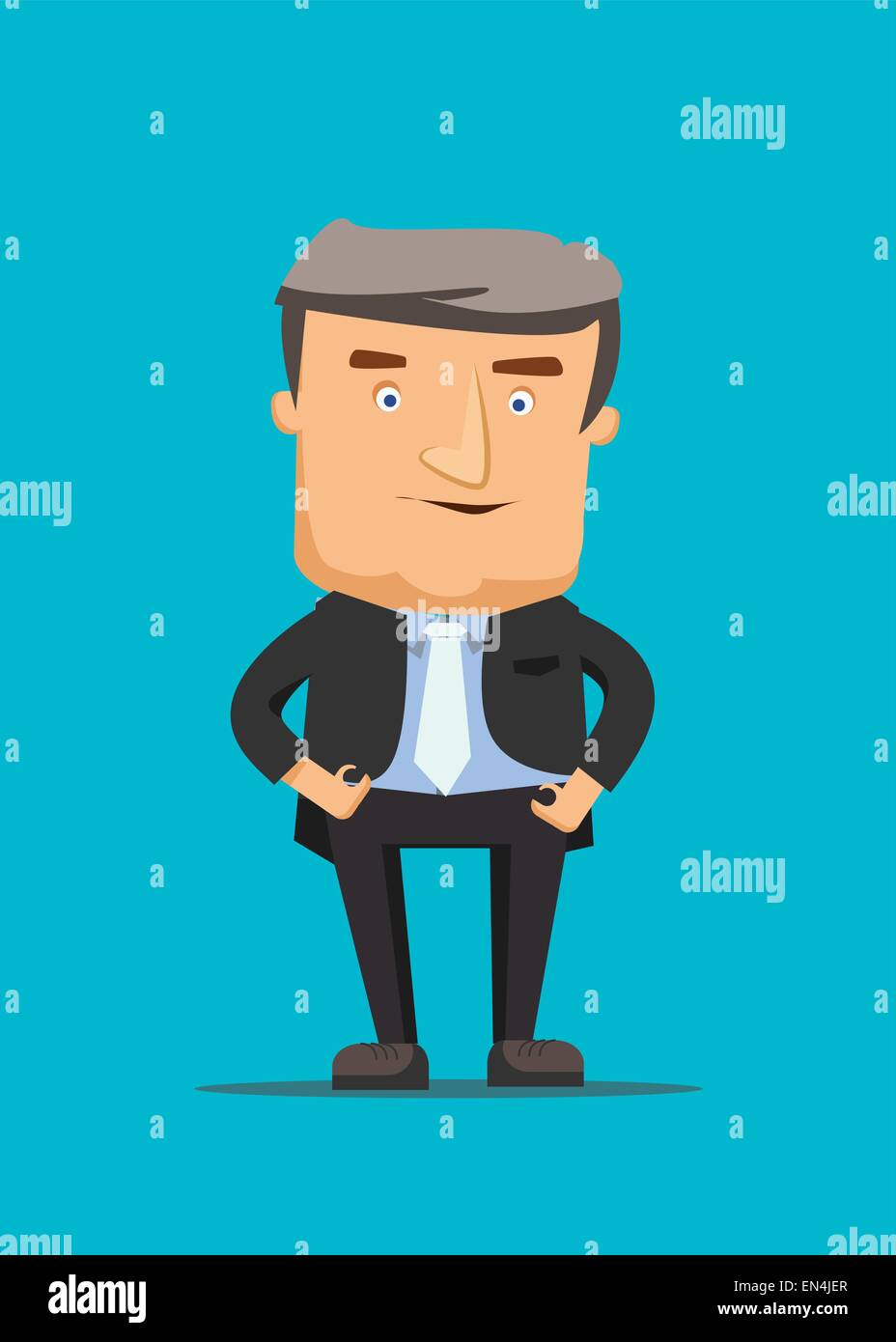 Talk show tv snapshot host isolato su schermata blu illustrazione vettoriale Illustrazione Vettoriale