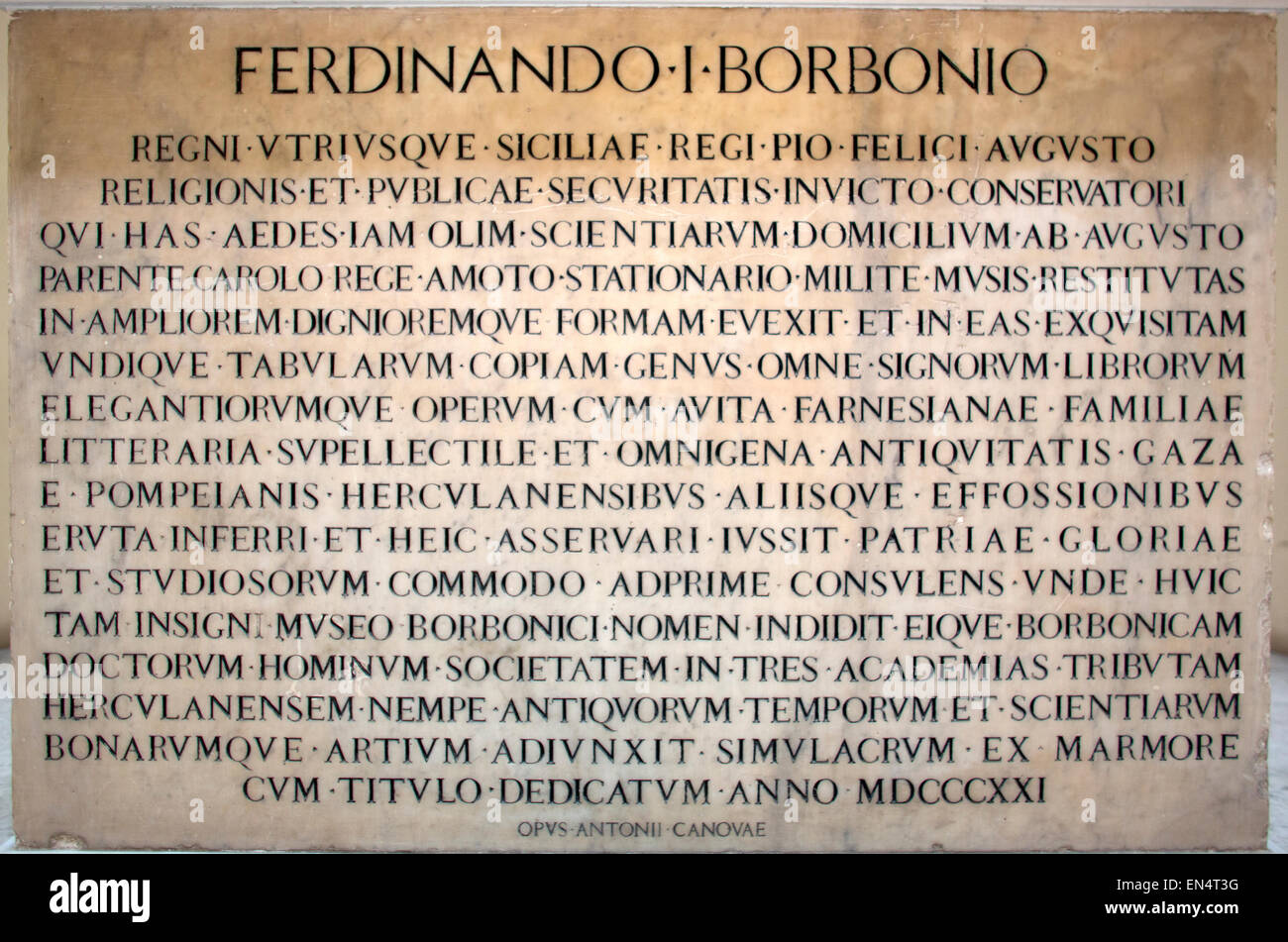 Antica arte romana nel Museo Archeologico Nazionale di Napoli Foto Stock