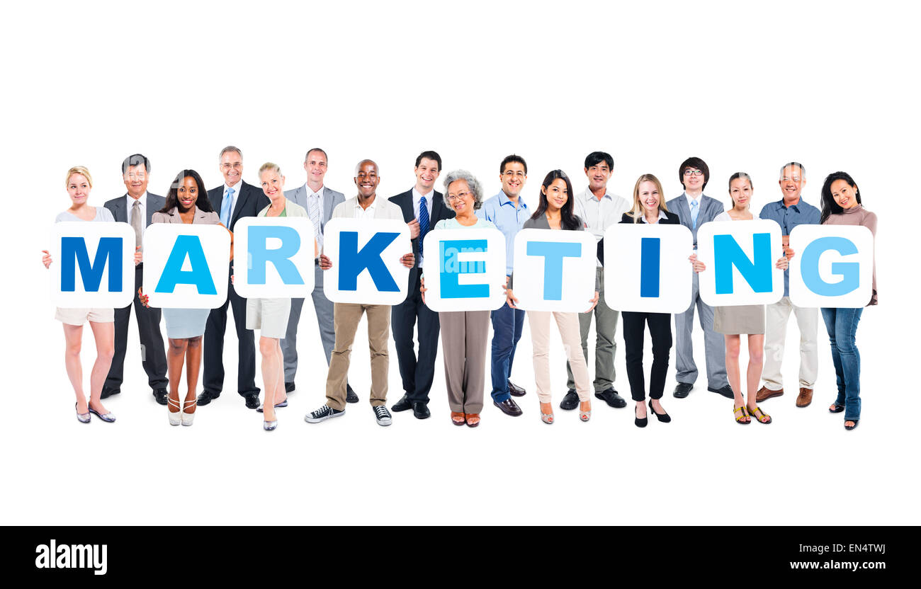 Gruppo di Multi-Ethnic Business Persone azienda Marketing Foto Stock