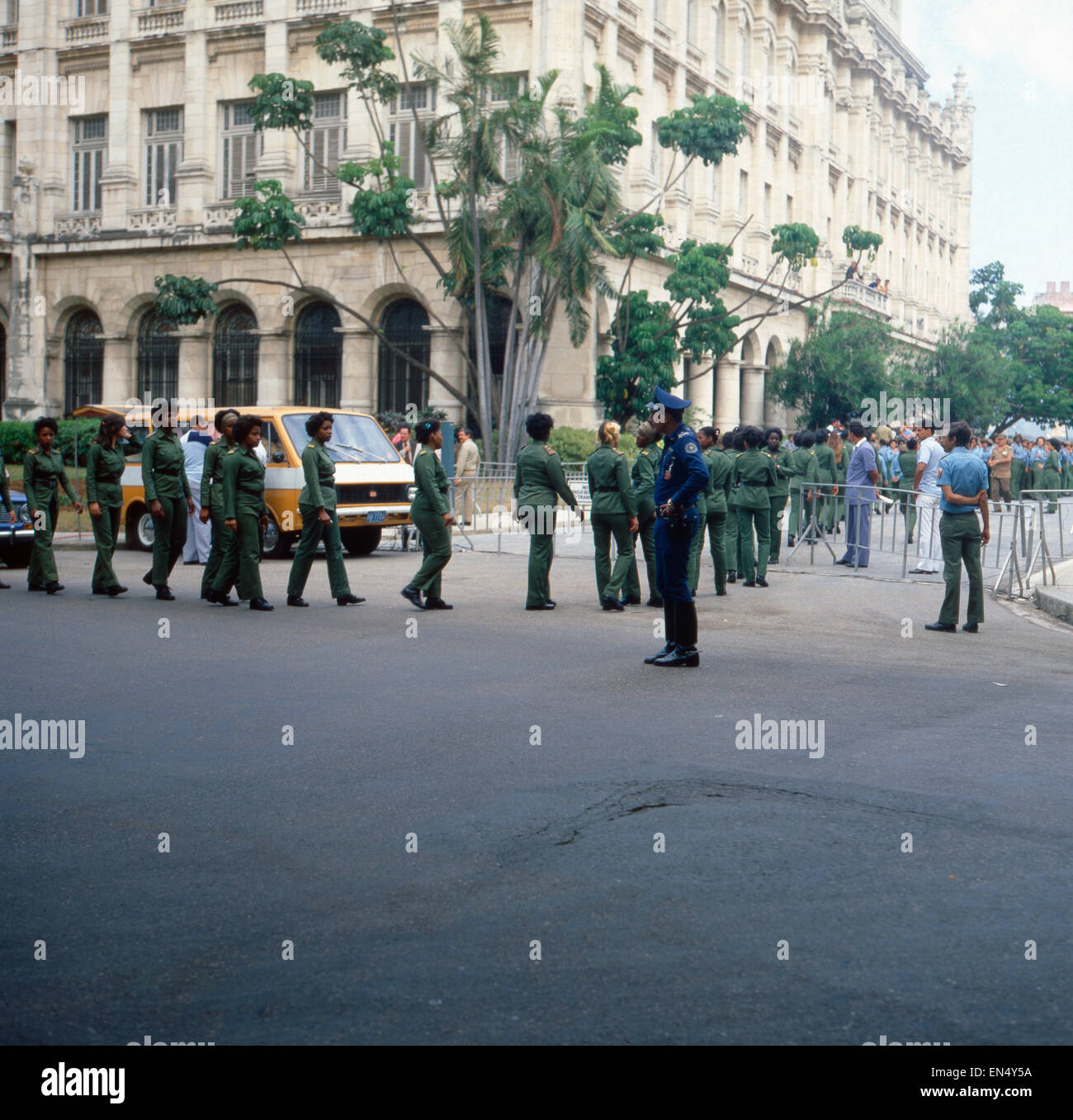 Eine Reise nach Havanna, Kuba 1980er Jahre. Un viaggio a L'Avana, Cuba degli anni ottanta. Foto Stock