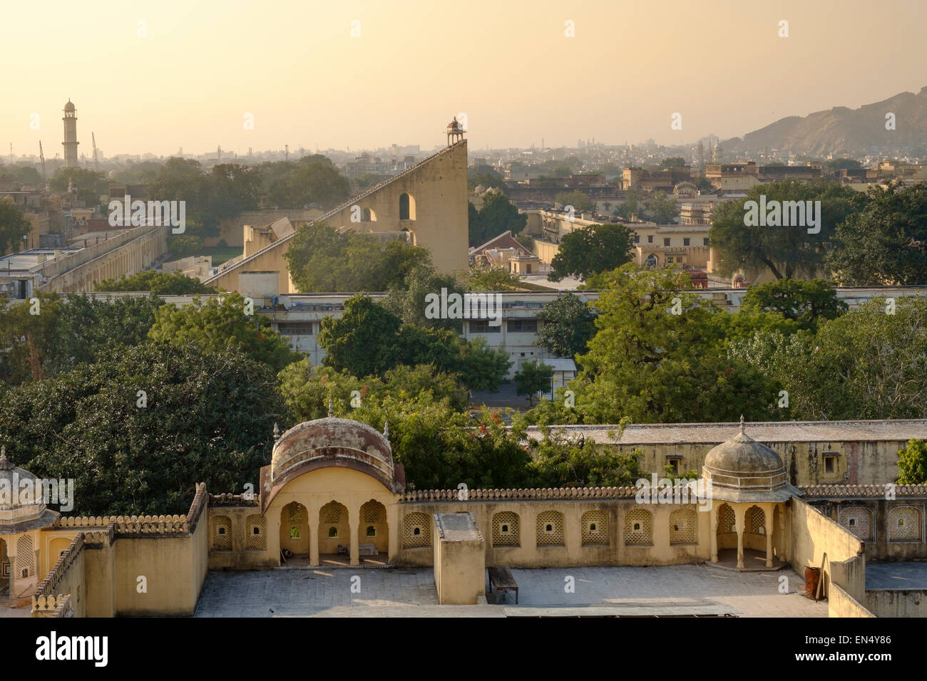 Meridiana di Jantar Mantar di Jaipur. Foto Stock