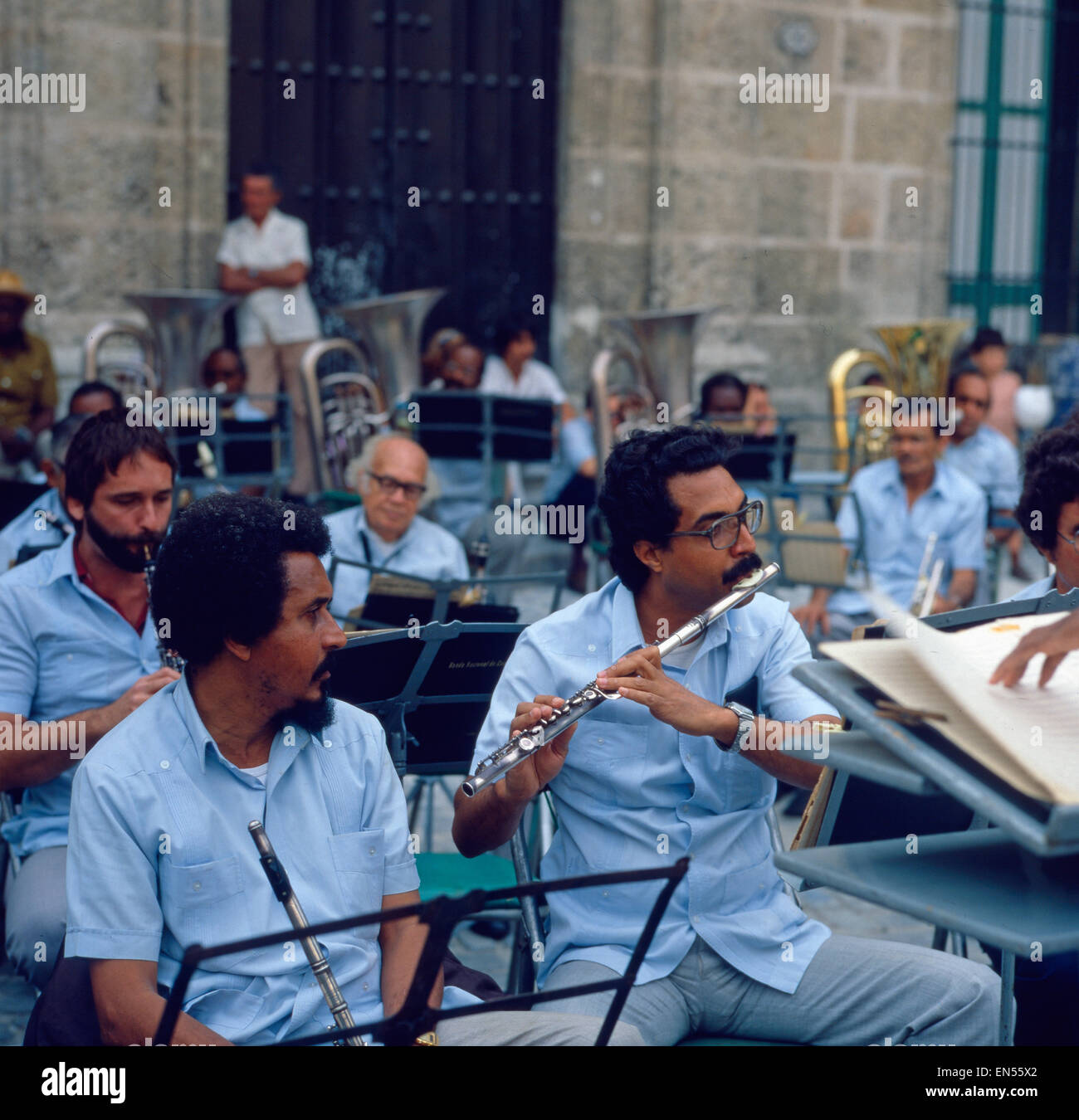Eine Reise nach Havanna, Kuba 1980er Jahre. Un viaggio a L'Avana, Cuba degli anni ottanta. Foto Stock