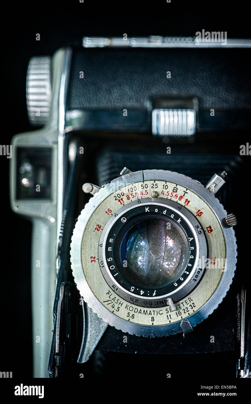Vecchia Kodak fotocamera a soffietto Foto Stock