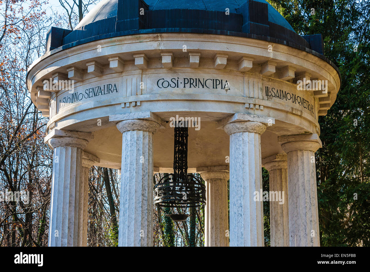 Italia veneto di Francesco Baracca monumento Nervesa della Battaglia della Prima Guerra Mondiale Foto Stock