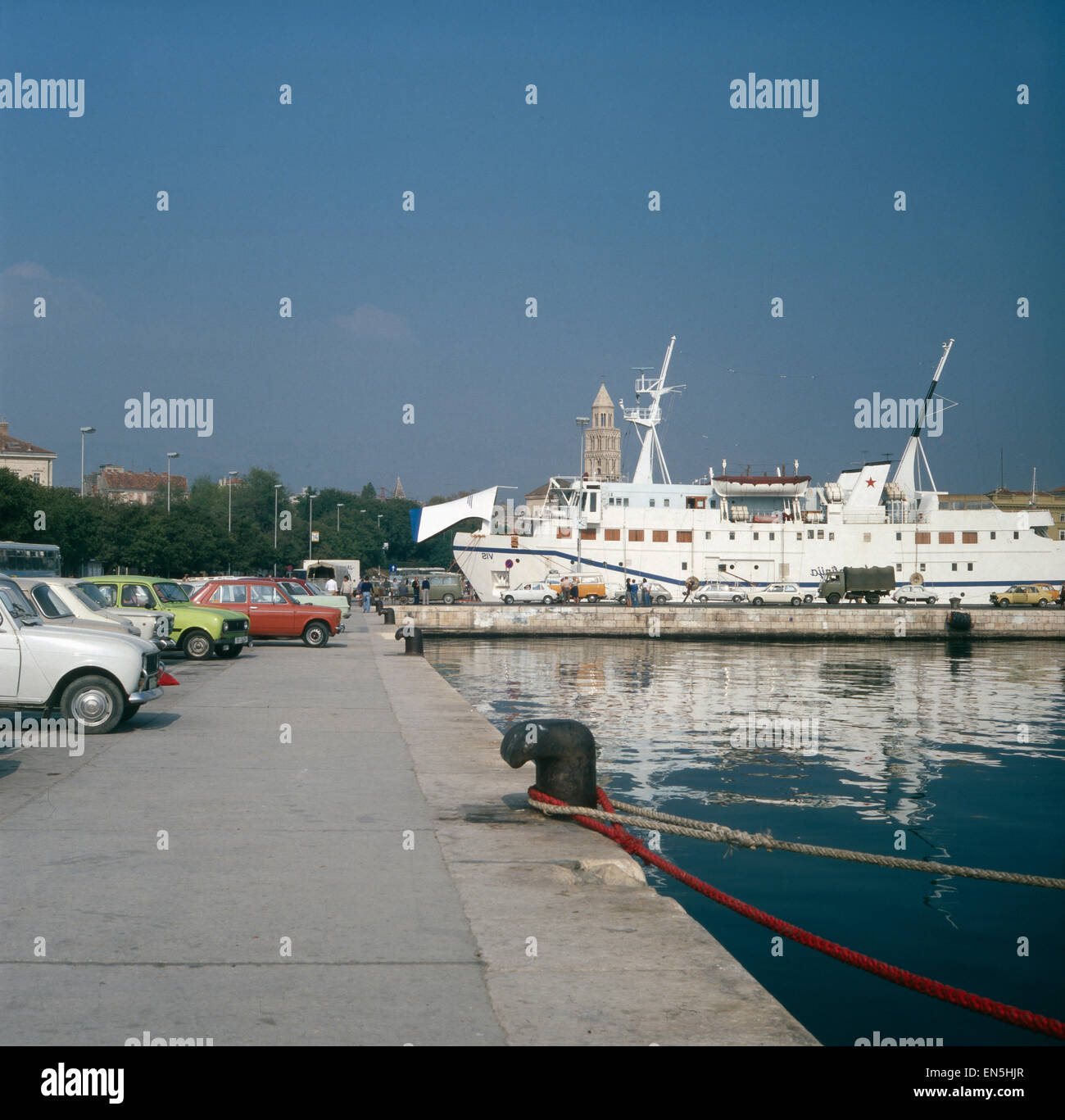 Urlaub auf Istrien, Kroatien, Jugoslawien 1970er Jahre. Vacanza in Istria, Croazia, Iugoslavia degli anni settanta. Foto Stock