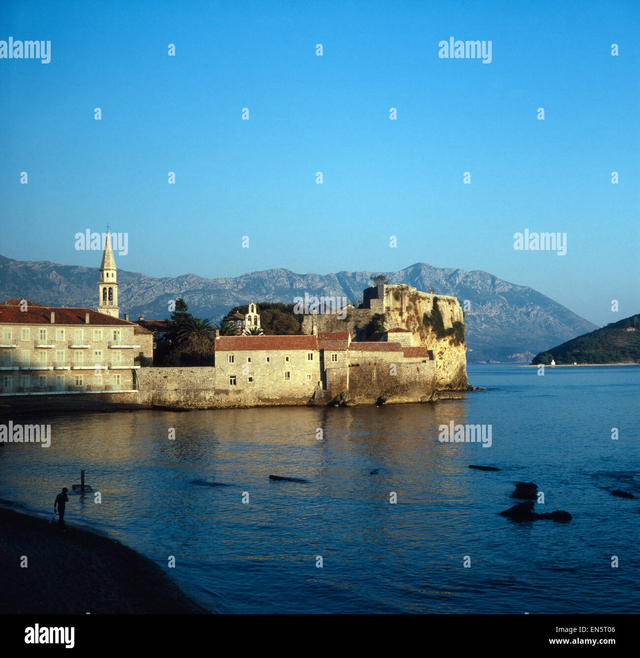 Urlaub in Budva in Montenegro, Dalmatien, Jugoslawien 1970er Jahre. Vacanza in Budva Montenegro, Dalmazia, Iugoslavia degli anni settanta. Foto Stock