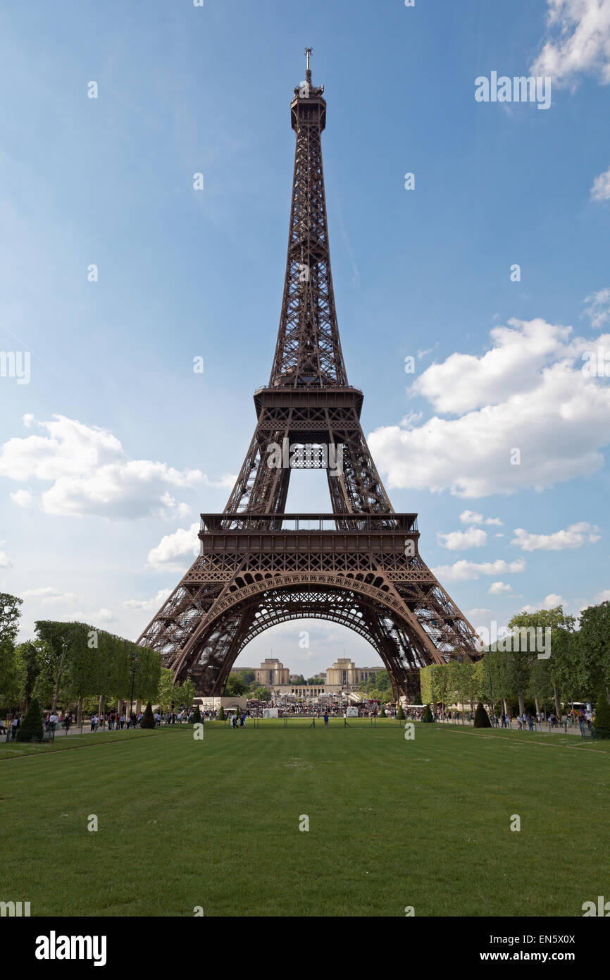 Torre Eiffel Parigi Europa vacanza estate impressionante Foto Stock