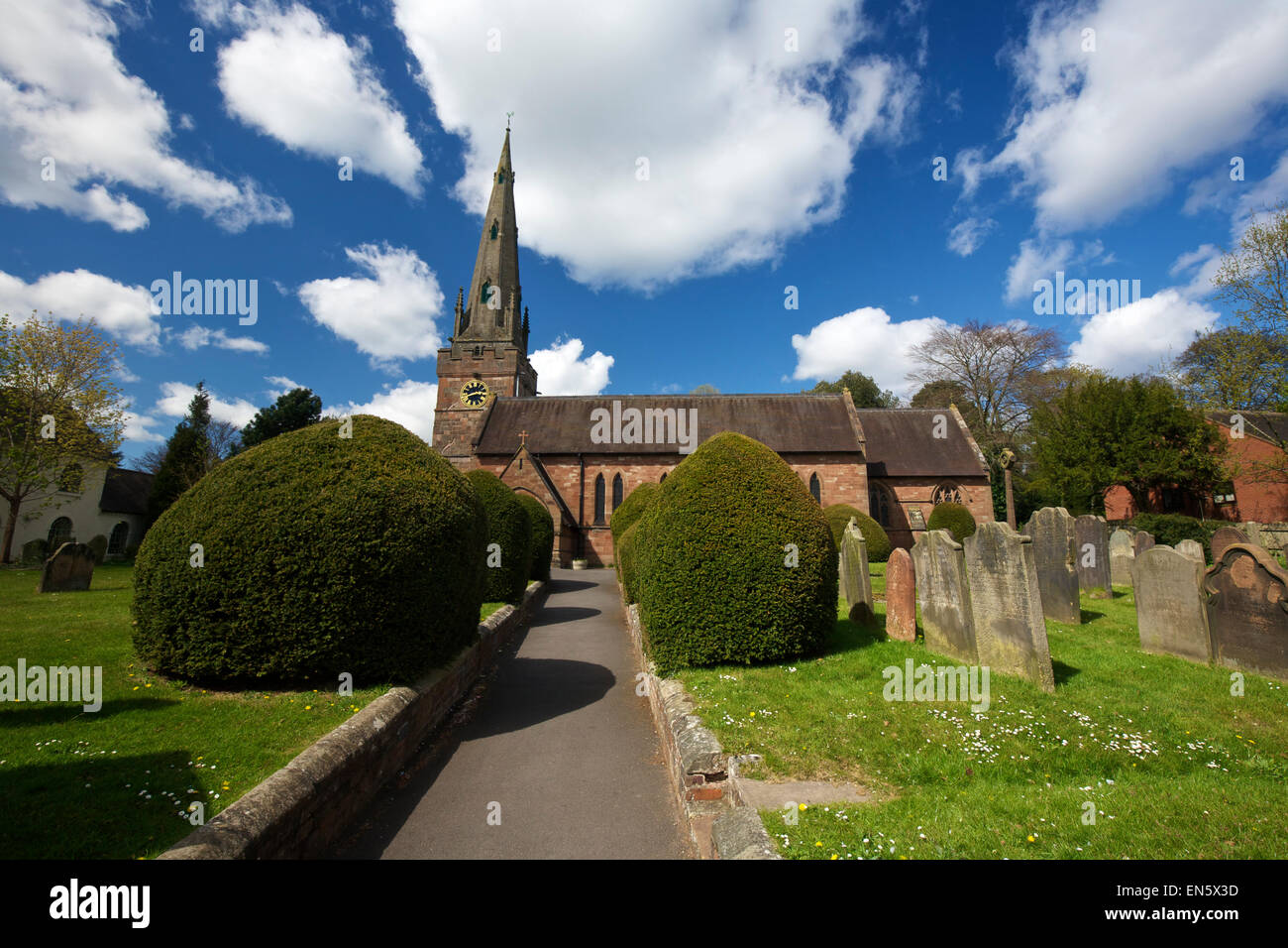 San Benedetto Biscop Chiesa Wombourne South Staffordshire England Regno Unito Foto Stock