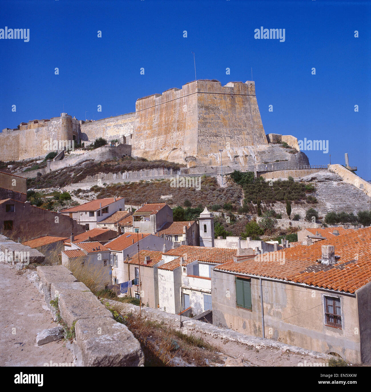 Korsika, Bonifacio, Festung von Bonifacio Foto Stock