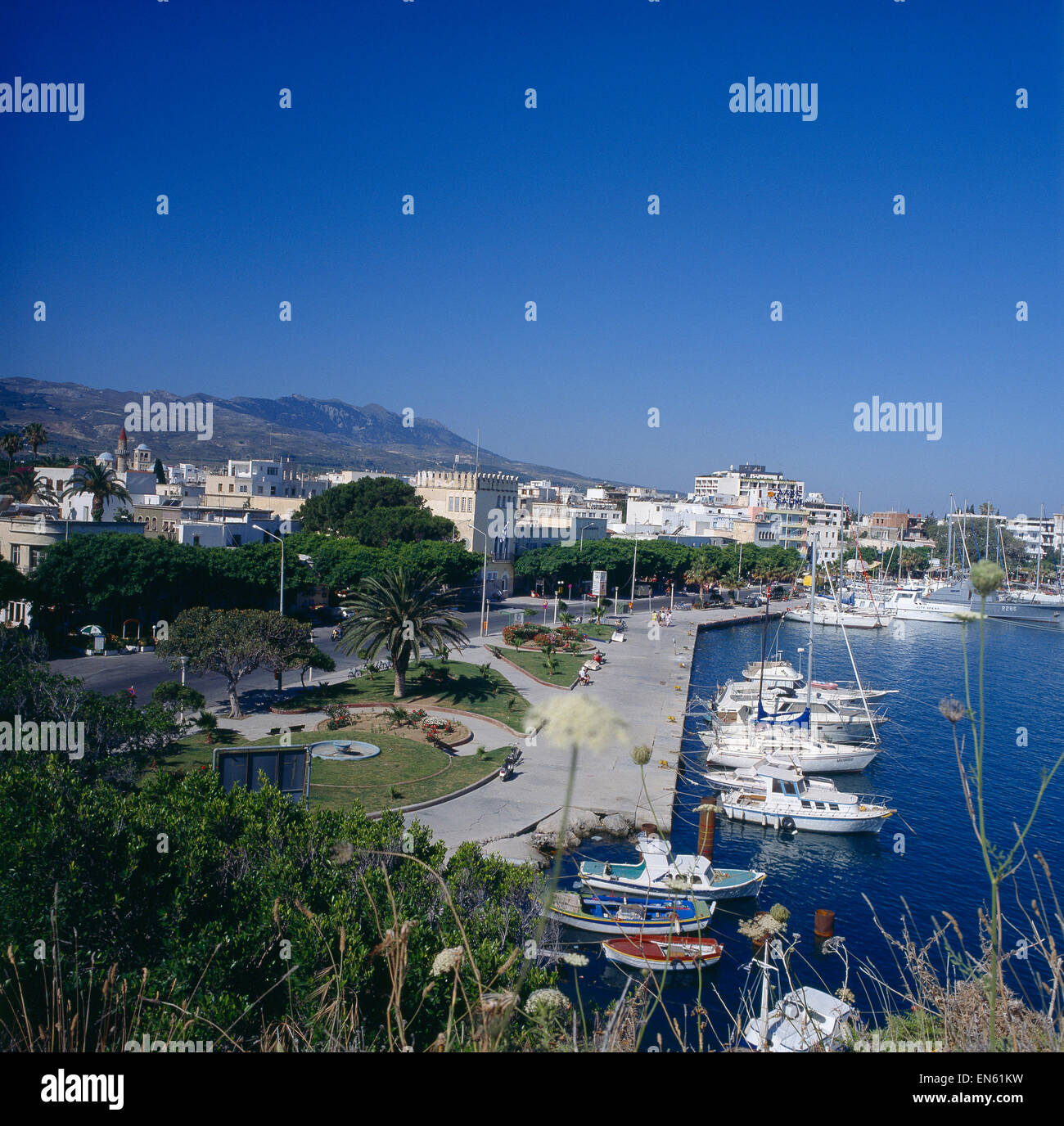 Griechenland, Insel Kos, Sporaden, Kos Hafen der Stadt Kos Foto Stock