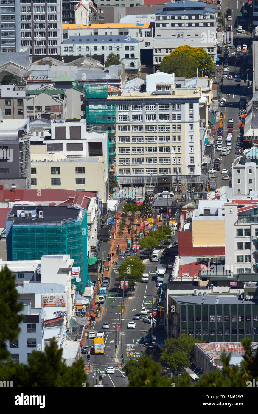 Courtenay Place, Wellington, Isola del nord, Nuova Zelanda Foto Stock