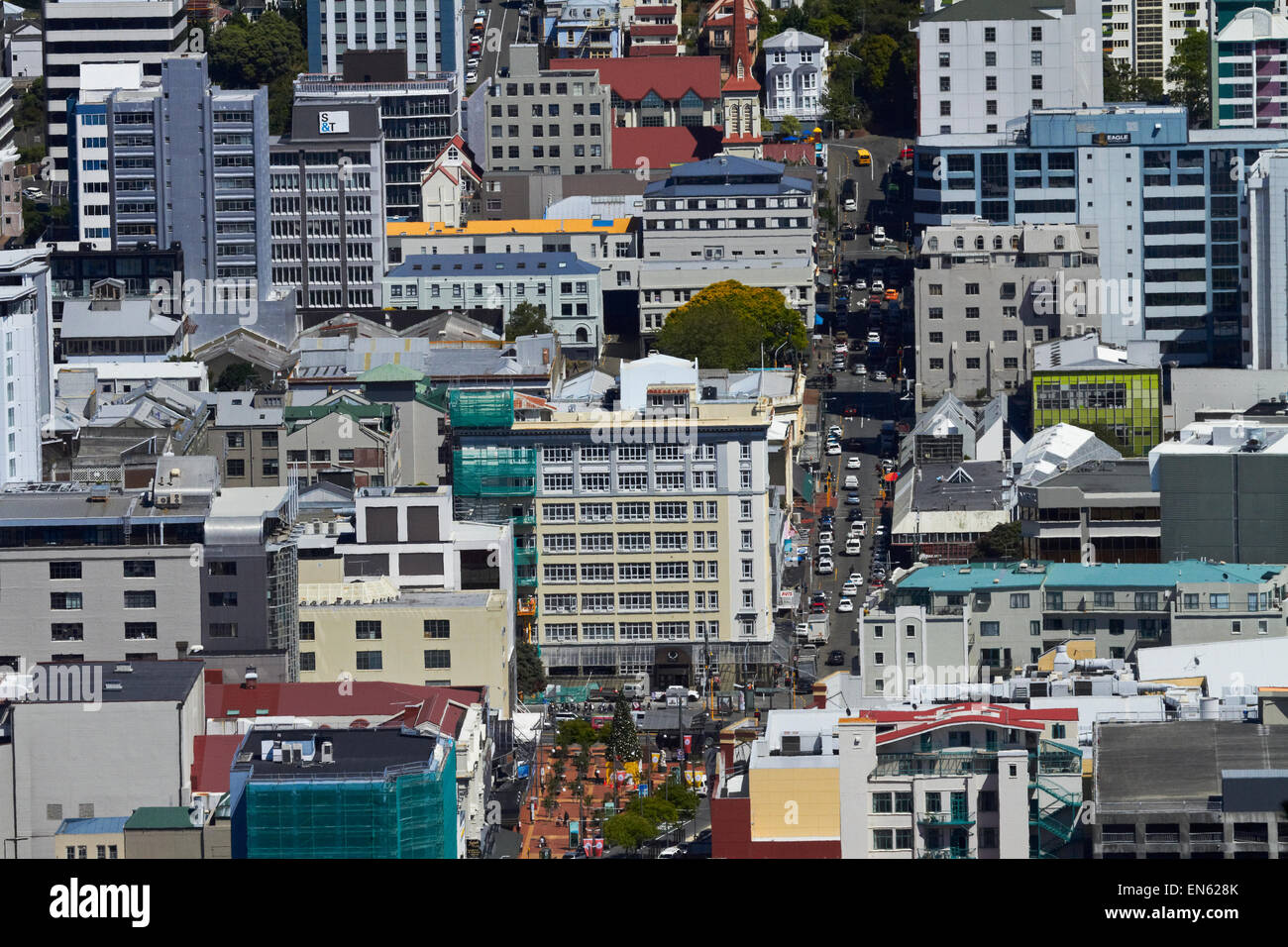 Courtenay Place, Wellington, Isola del nord, Nuova Zelanda Foto Stock