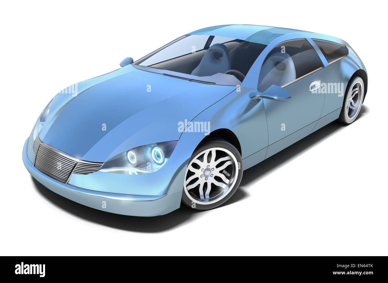 Hybrid sport auto. Il mio design. Immagine 3D. Foto Stock