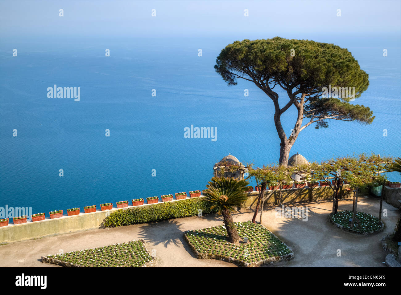 Villa Rufolo a Ravello, Amalfi, Campania, Italia Foto Stock