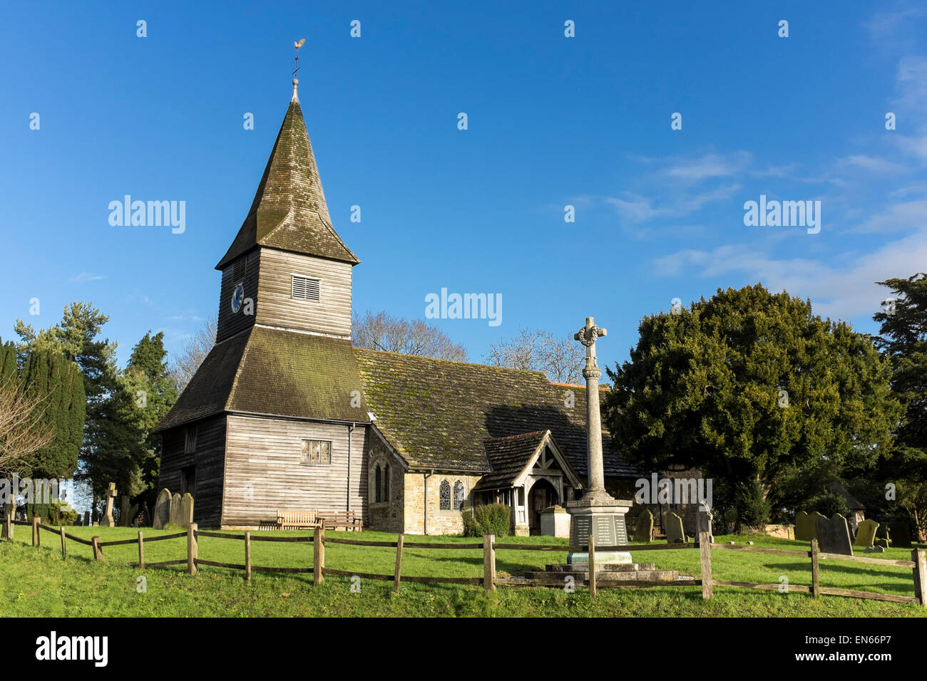 San Pietro Chiesa Parrocchiale di Newdigate, Surrey, Regno Unito Foto Stock