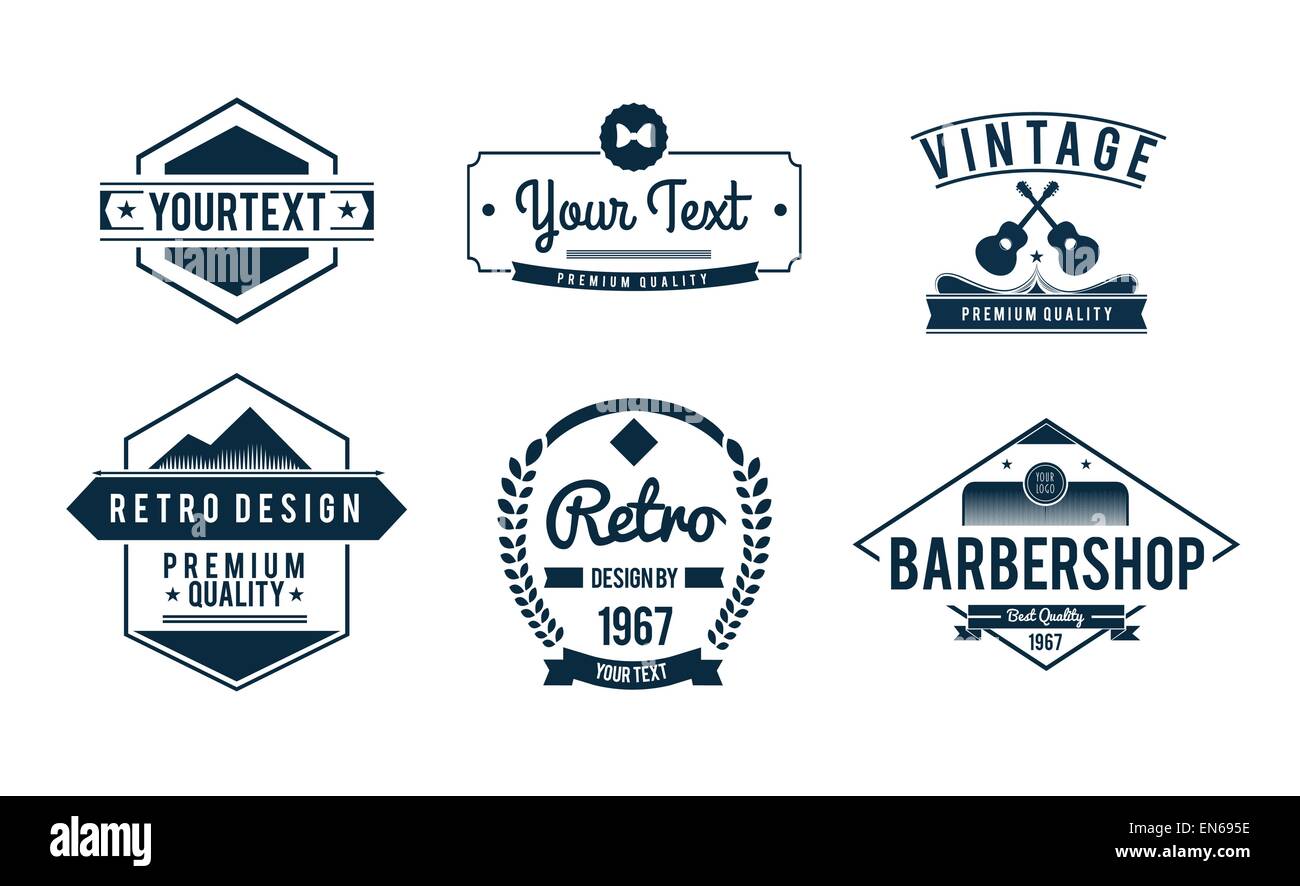 Vintage vettori di badge Illustrazione Vettoriale