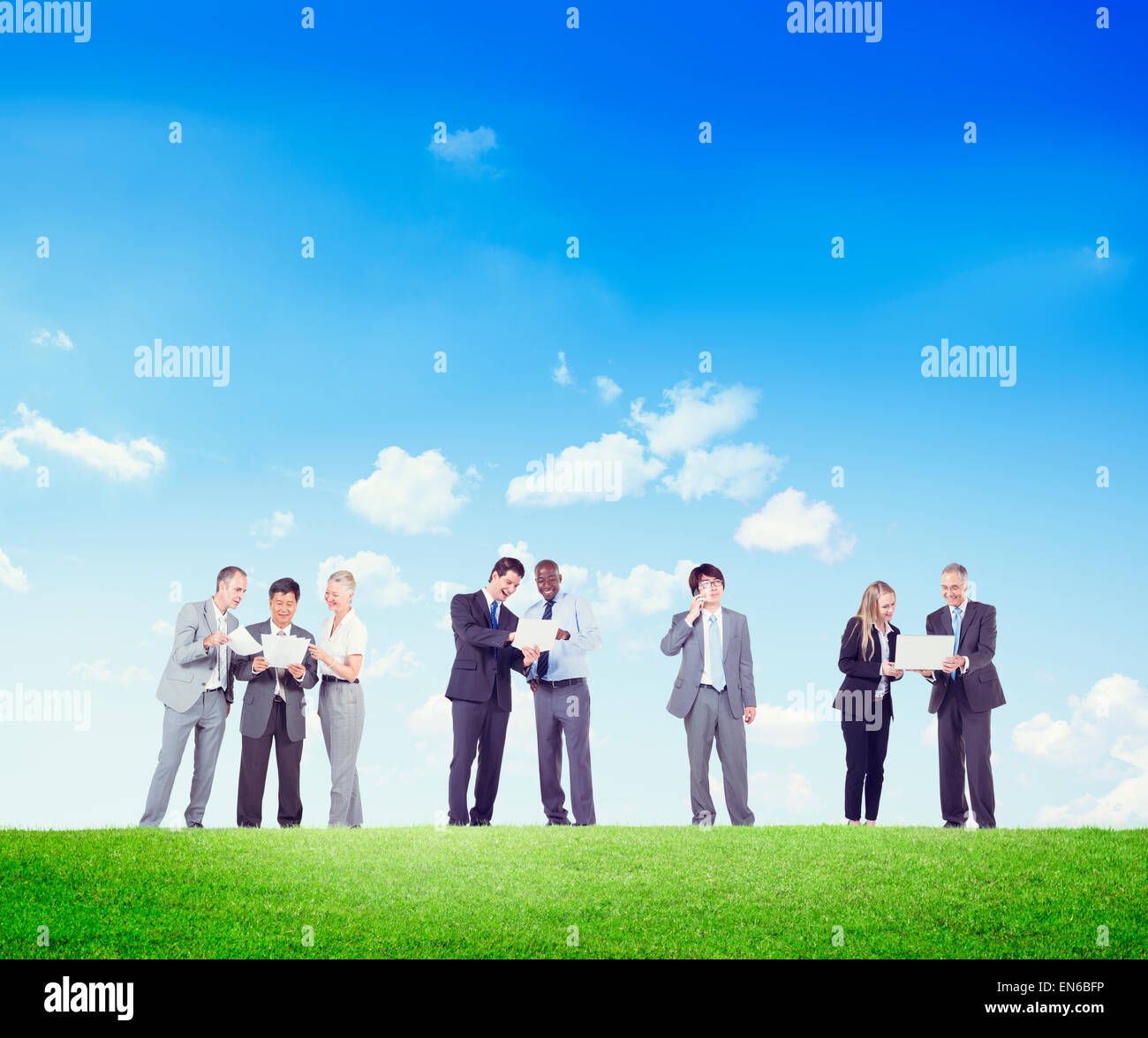 La collaborazione del team Partnership Teamwork occupazione professionale il concetto di Leadership Foto Stock