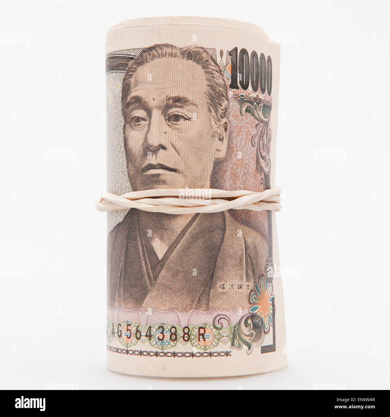 Yen giapponese note Foto Stock