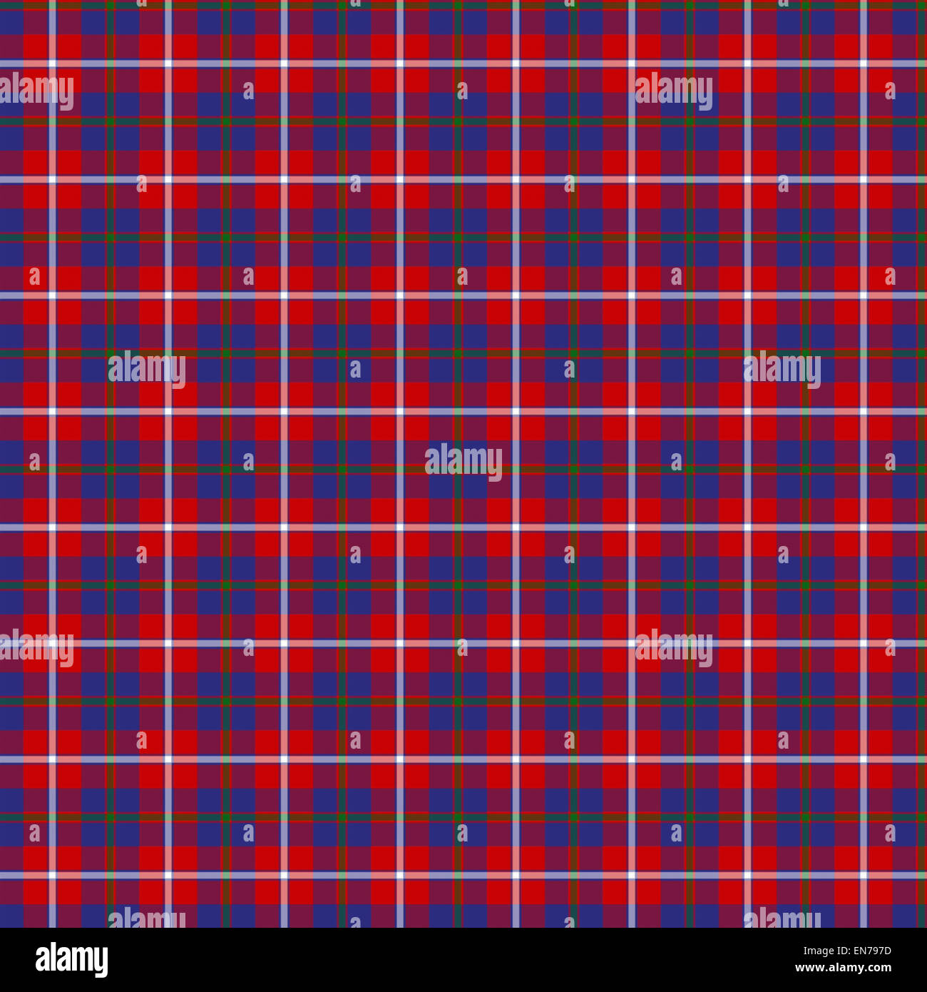 Una perfetta piastrella modellato del clan Galloway, tartan rosso. Foto Stock Una perfetta piastrella modellato del clan Galloway, tartan rosso. Foto Stock
