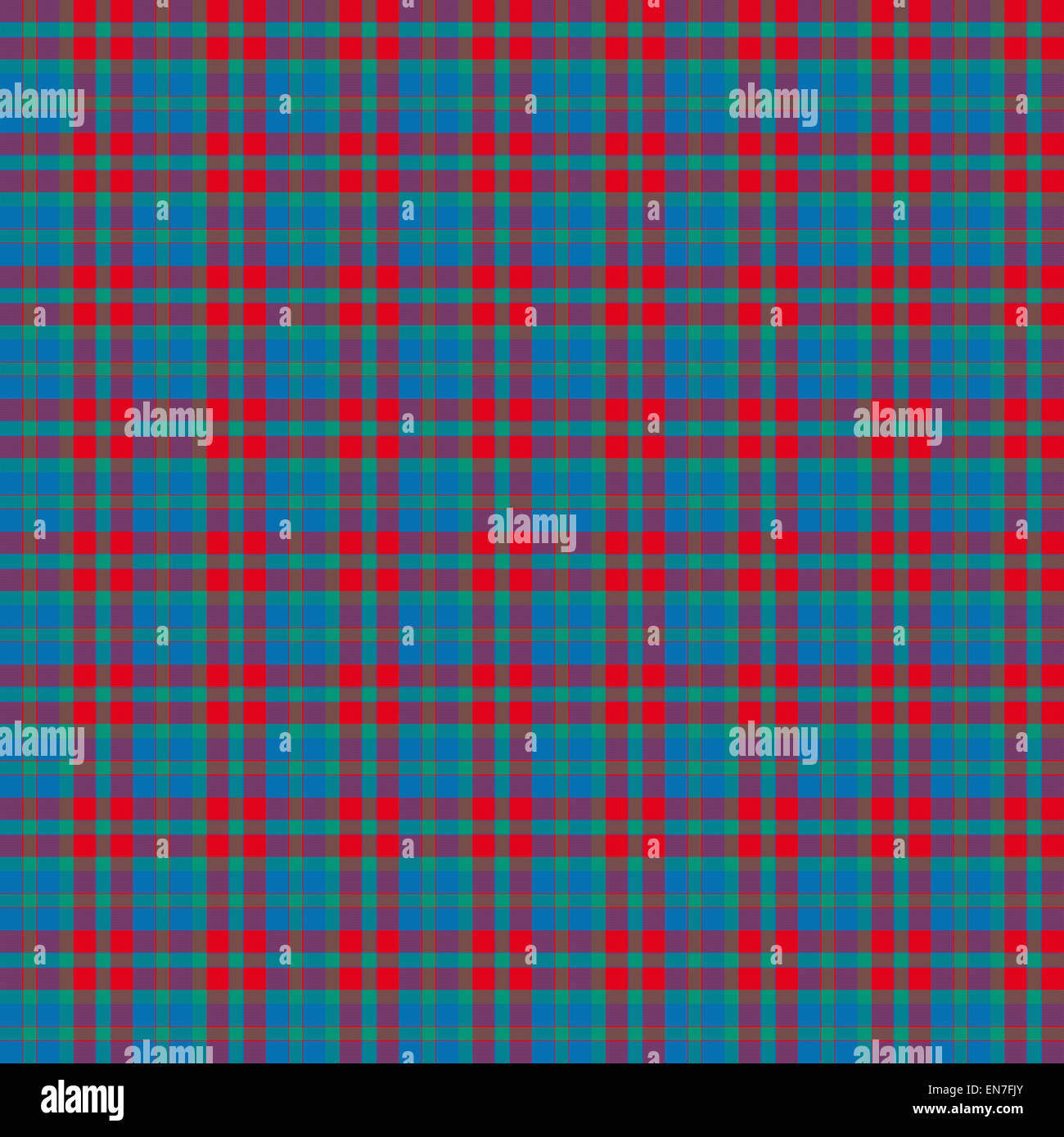 Una perfetta piastrelle a motivi geometrici di un tartan background. Foto Stock