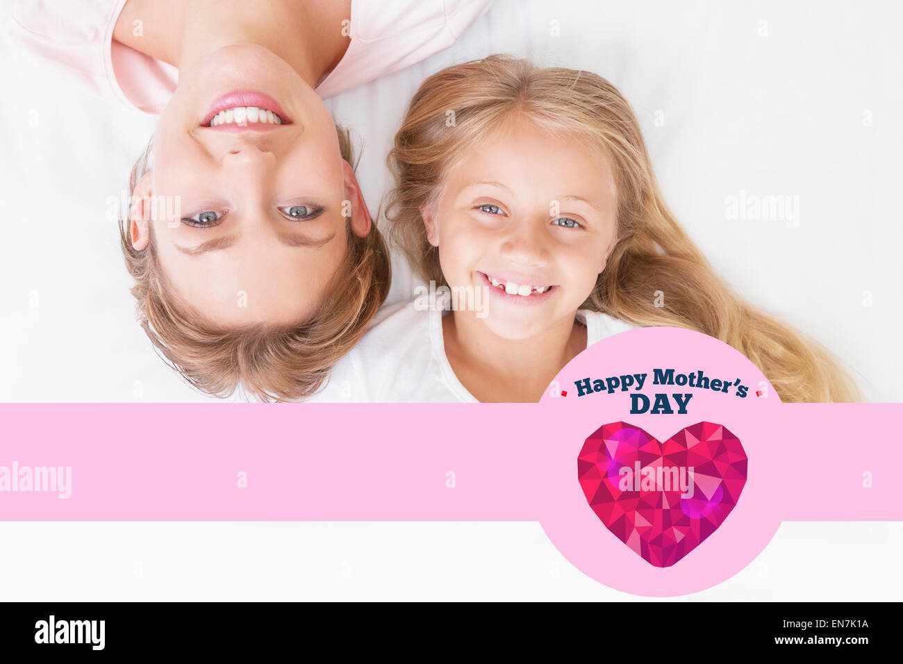 Immagine composita di felice festa della mamma Foto Stock