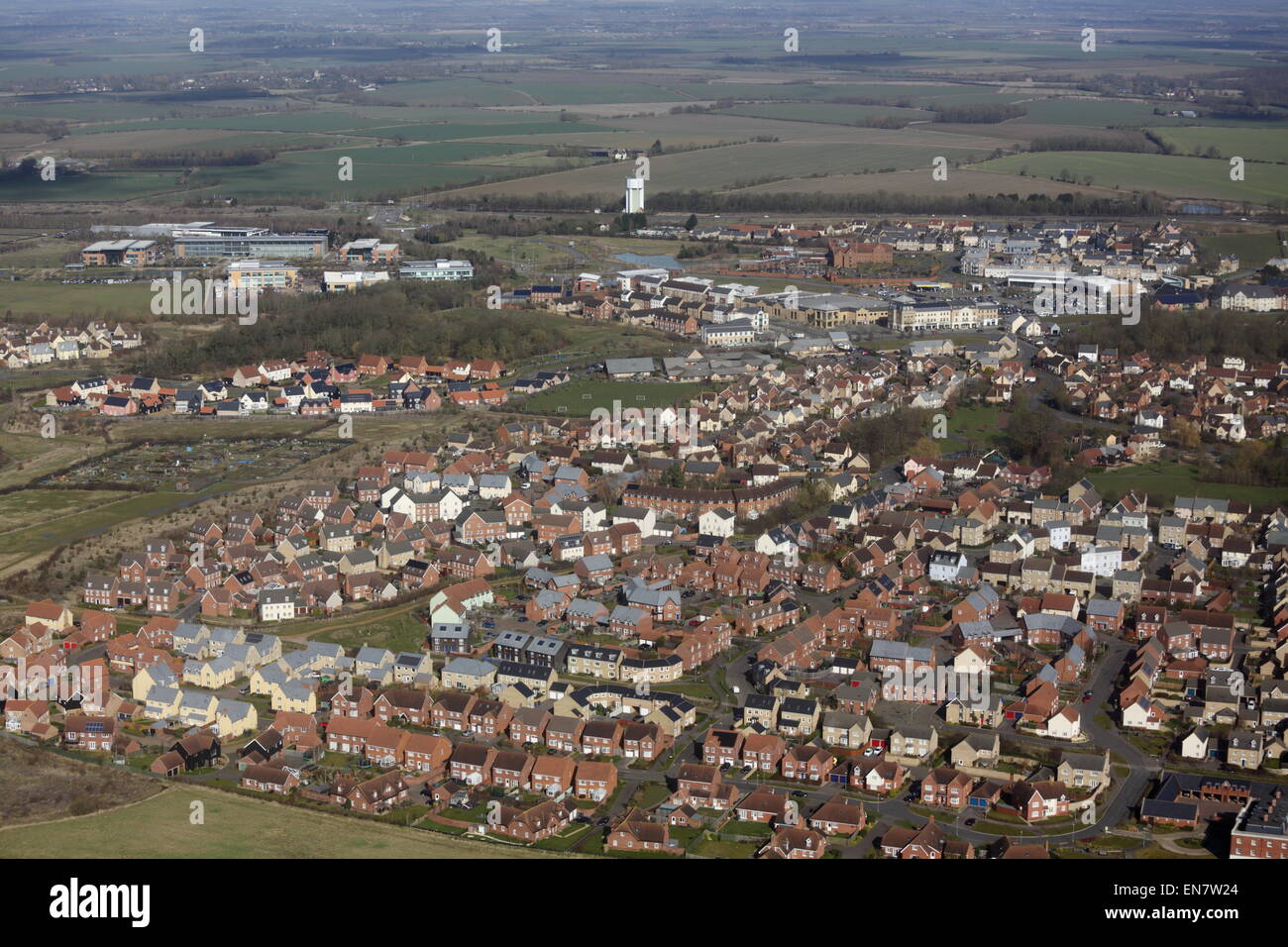 Cambourne vista aerea Foto Stock