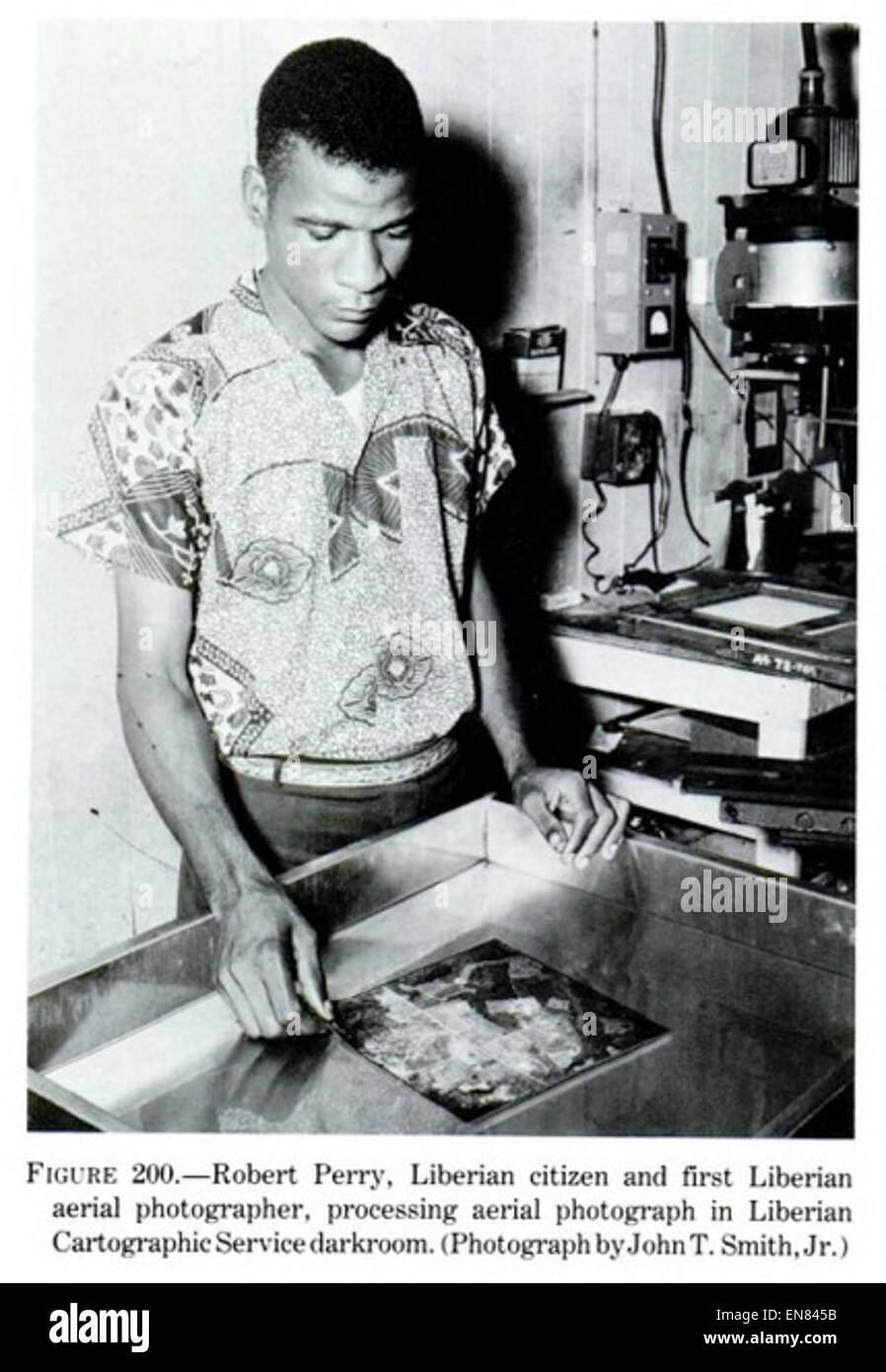 (1956) Fig.200 Robert Perry, prima antenna liberiano fotografia Foto Stock