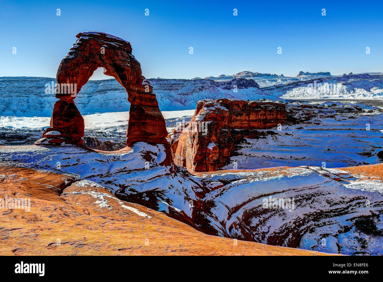 Delicate Arch, Arches National Park, ut Foto Stock
