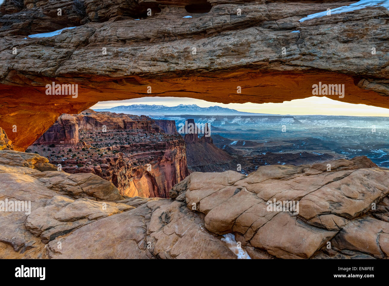 Mesa Arch, island in the sky, ut Foto Stock