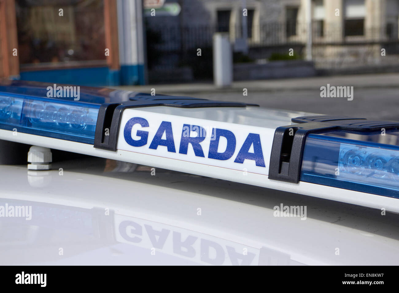 Garda irish pattuglia di polizia Sligo, Repubblica di Irlanda Foto Stock