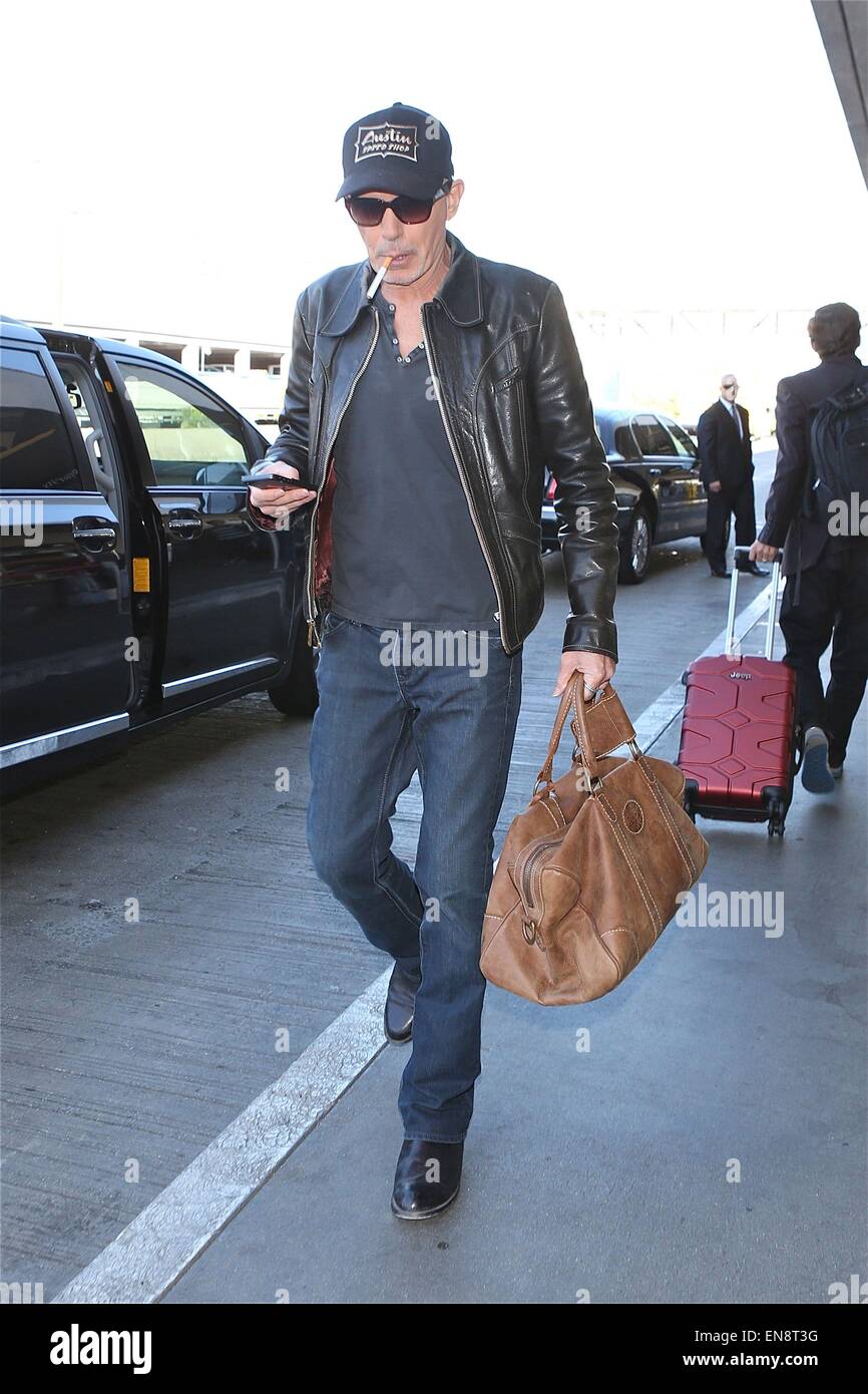 Billy Bob Thorton arriva a Los Angeles International (LAX) aeroporto con: Billy Bob Thorton dove: Los Angeles, California, Stati Uniti quando: 26 Ott 2014 Foto Stock