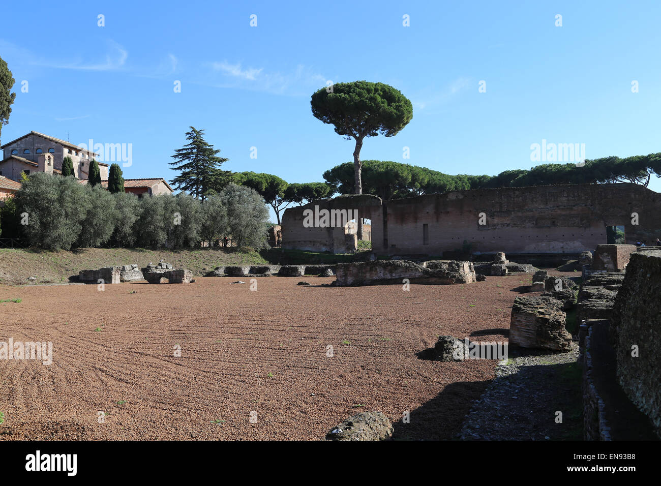 L'Italia. Roma. Palazzo Imperiale. Il Colle Palatino. Rovine. 1st. Annuncio. Foto Stock