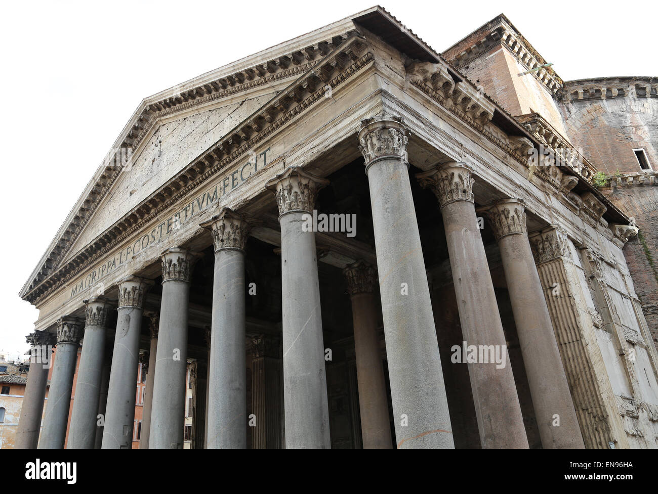 L'Italia. Roma. Pantheon. Tempio romano. Ii secolo D.C. Esterno. Foto Stock