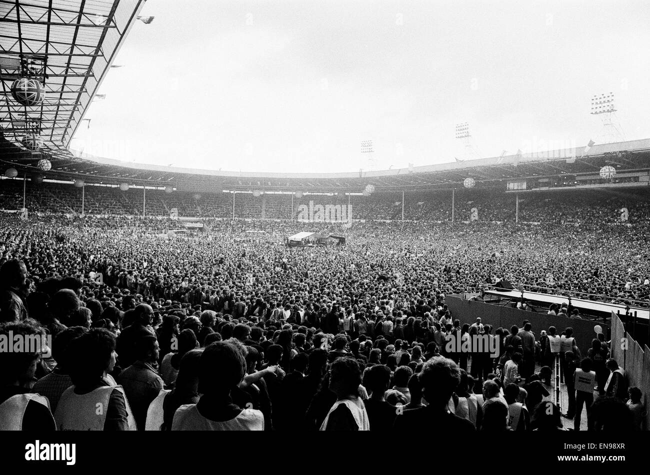 Il Rolling Stones Tour Europeo 1982. Lo stadio di Wembley. Il 26 giugno 1982  Foto stock - Alamy