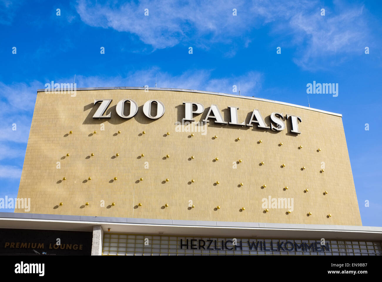La facciata della Zoo Palast cinema, Berlino, Germania Foto Stock