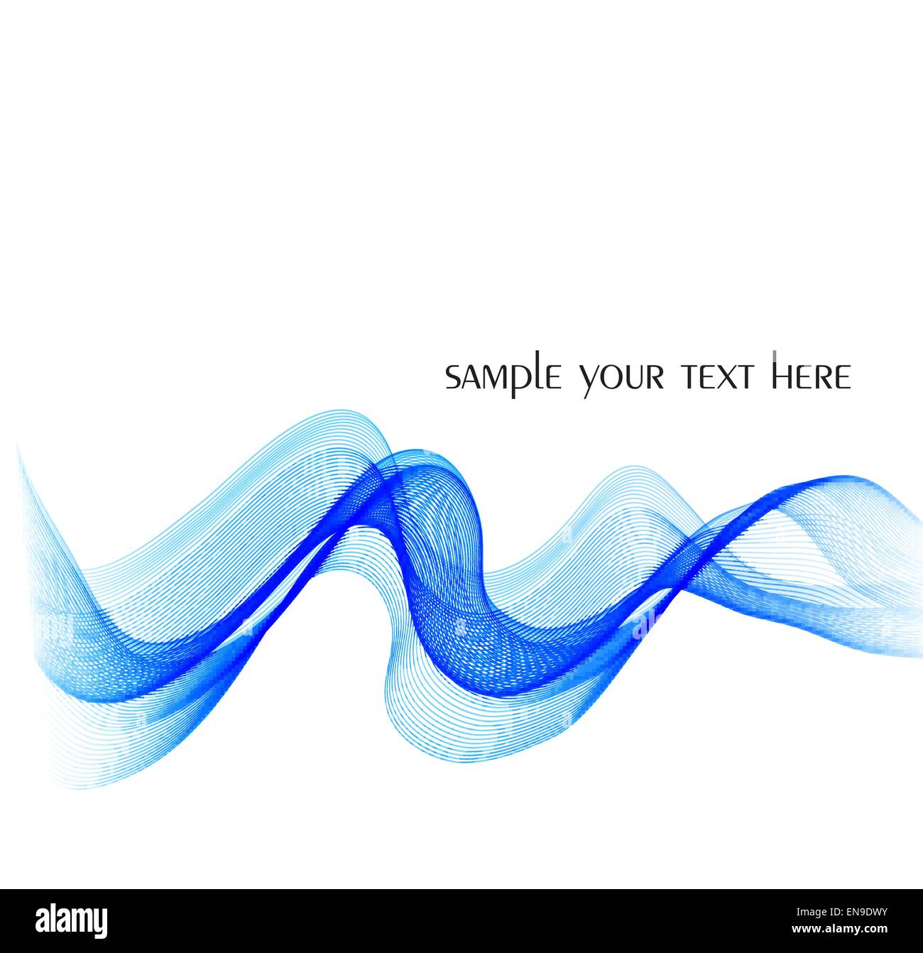 Abstract colorato template vettoriale con sfondo blu onda fumoso. EPS10 Illustrazione Vettoriale